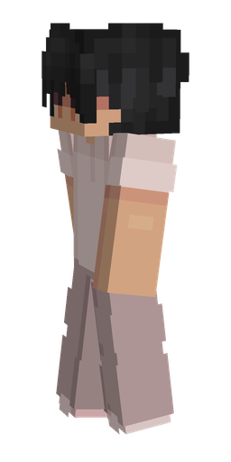 Black skin: body, left side render