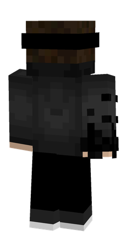 Black skin: body, back render