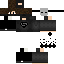 Black skin: raw texture render