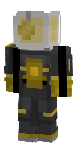 Black skin: body, back render