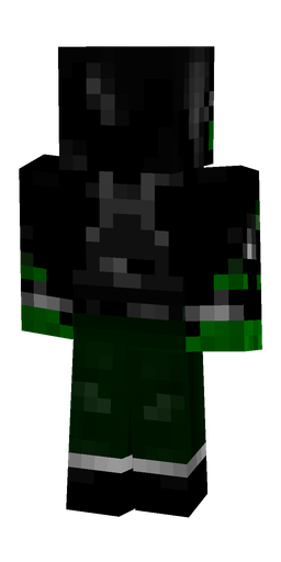 Black skin: body, back render