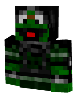 Black skin: bust render