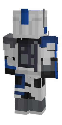 Black skin: body, back render