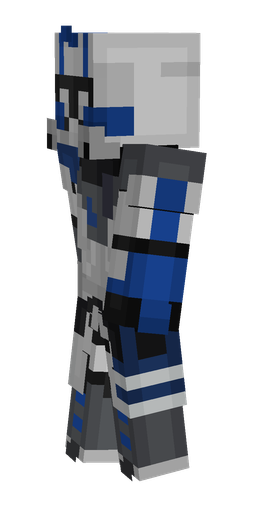 Black skin: body, left side render