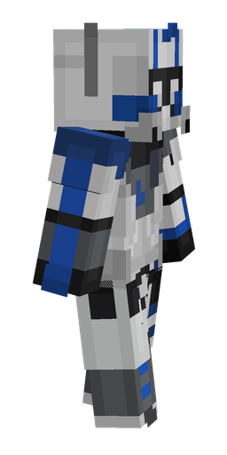 Black skin: body, right side render