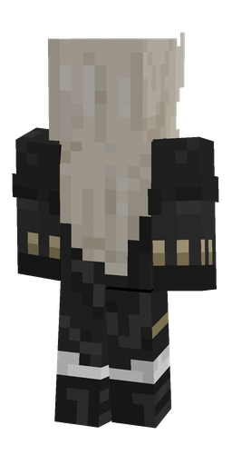 Black skin: body, back render