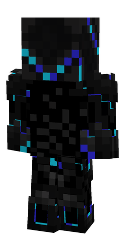 Black skin: body, back render