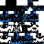 Black skin: raw texture render