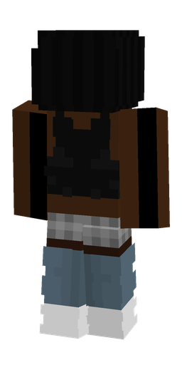 Black skin: body, back render