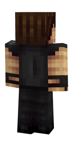 Black skin: body, back render