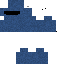 Blue skin: raw texture render