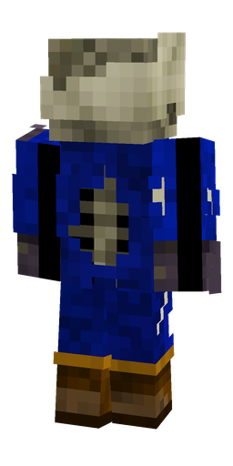 Black skin: body, back render