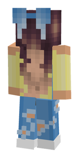 Blue skin: body, back render