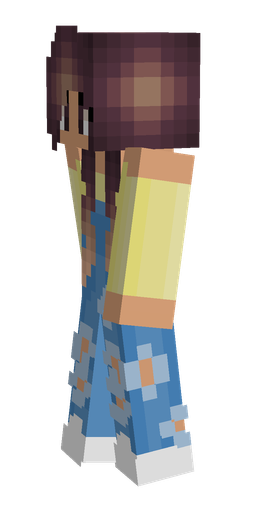 Blue skin: body, left side render
