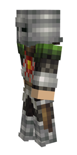 Black skin: body, left side render