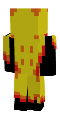 Black skin: body, back render