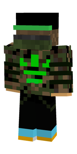Black skin: body, back render
