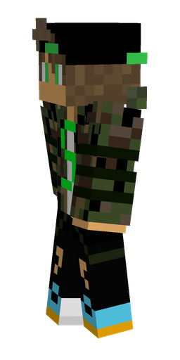 Black skin: body, left side render