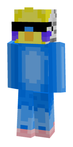 Blue skin: body, front render