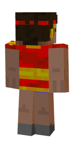 Brown skin: body, back render