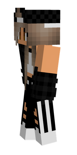 Black skin: body, left side render