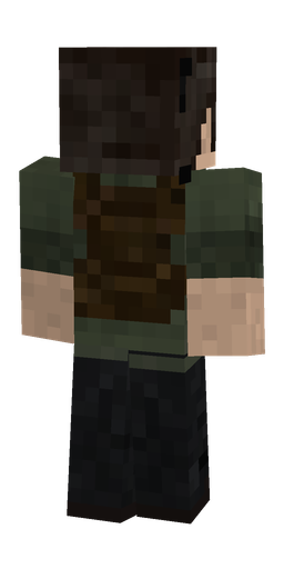 Black skin: body, back render