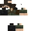 Black skin: raw texture render
