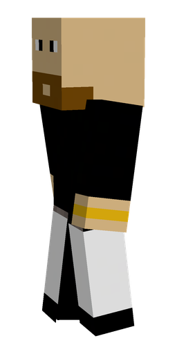 Black skin: body, left side render