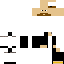 Black skin: raw texture render
