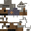 Black skin: raw texture render