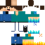 Blue skin: raw texture render