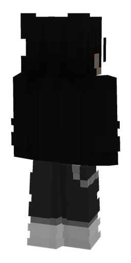 Black skin: body, back render