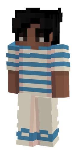Blue skin: body, front render