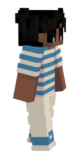 Blue skin: body, right side render
