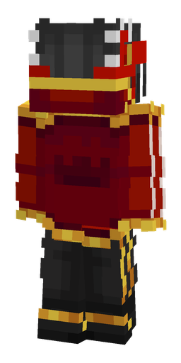 Black skin: body, back render