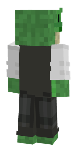 Black skin: body, back render