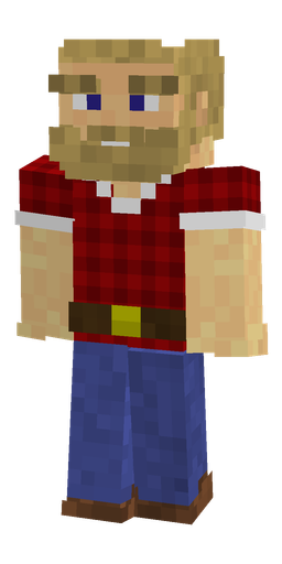 Blue skin: body, front render