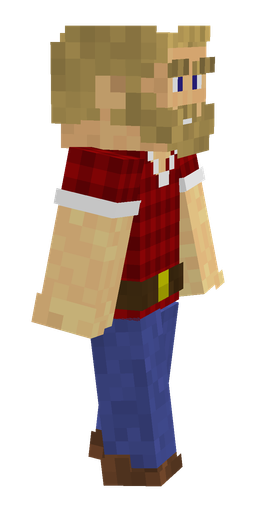 Blue skin: body, right side render