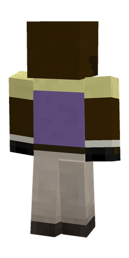 Black skin: body, back render