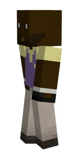 Black skin: body, left side render