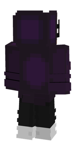 Black skin: body, back render