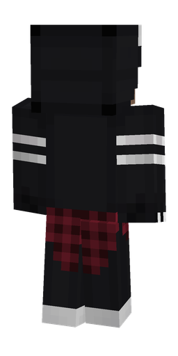 Black skin: body, back render