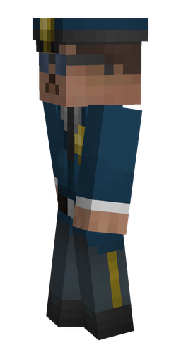 Black skin: body, left side render