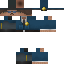 Black skin: raw texture render