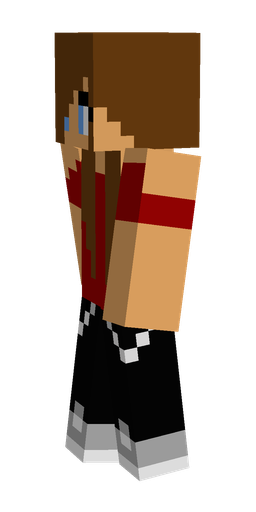 Brown skin: body, left side render