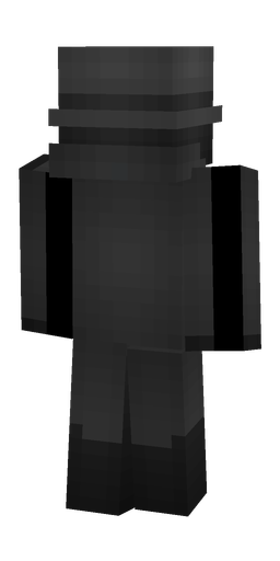 Black skin: body, back render