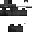 Black skin: raw texture render
