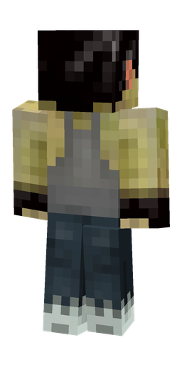 Black skin: body, back render