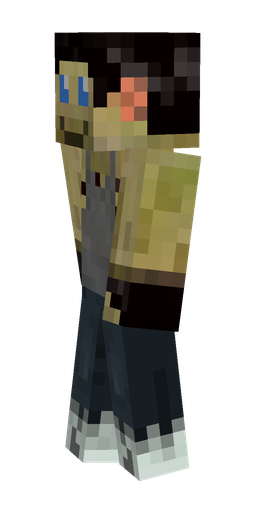Black skin: body, left side render