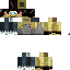Black skin: raw texture render